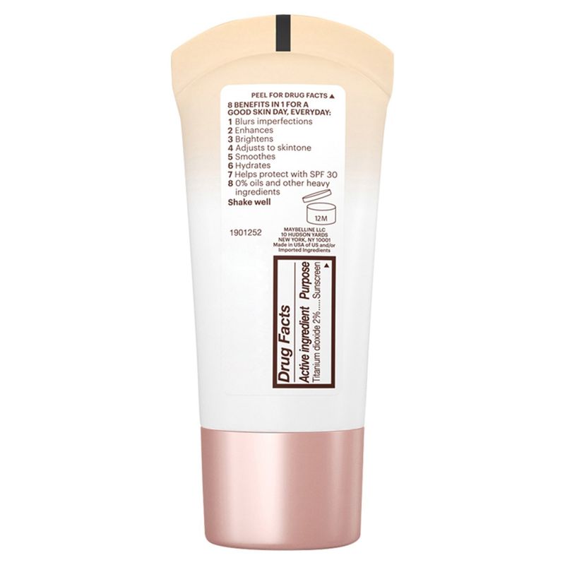 Maybelline New York Dream BB Fresh 110 Light/Medium Sheer Tint Skin Perfector, SPF 30, 1.0 fl oz
