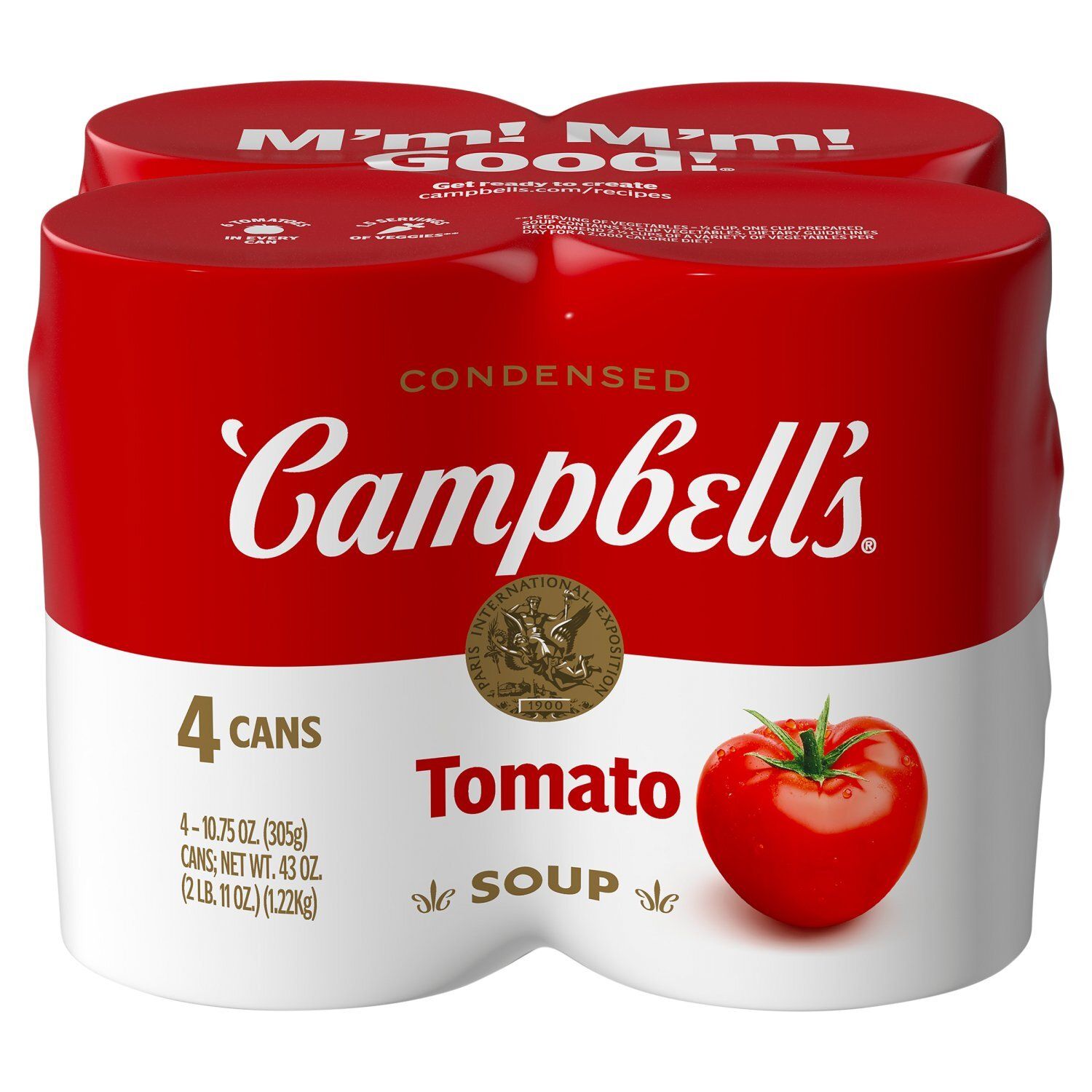 Campbell's Condensed Tomato Soup, 10.75 oz, 4 count