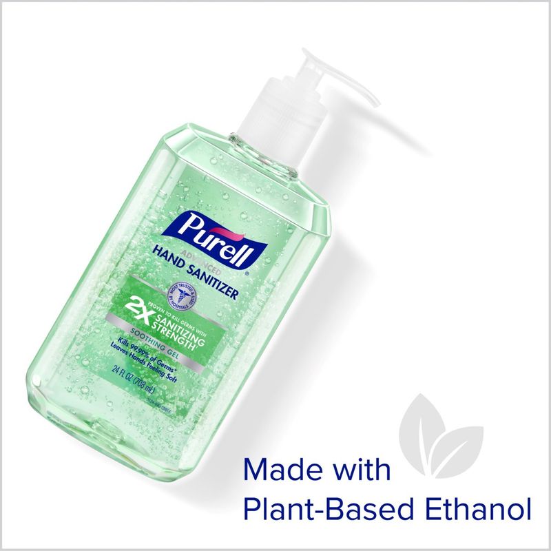 Purell Soothing Gel Advanced Hand Sanitizer, 24 fl oz
