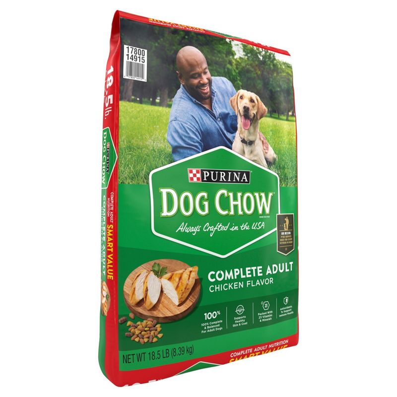 Purina Dog Chow Complete Adult Chicken Flavor Dog Food Smart Value, 18.5 lb