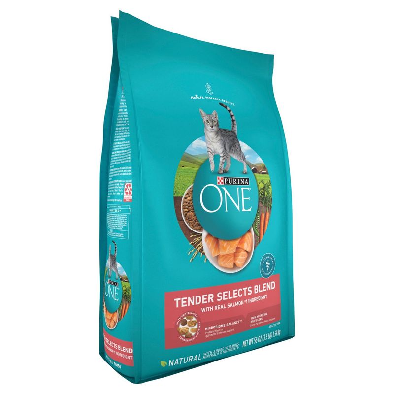 Purina ONE Tender Selects Blend Adult Cat Food, 56 oz