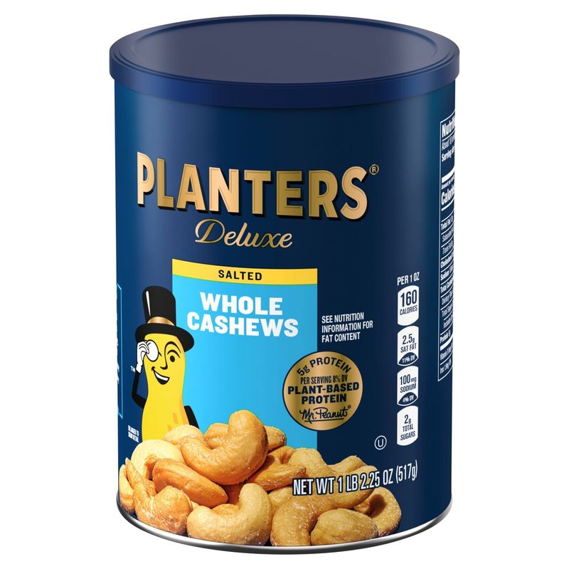 Planters Deluxe Salted Whole Cashews, 1 lb 2.25 oz