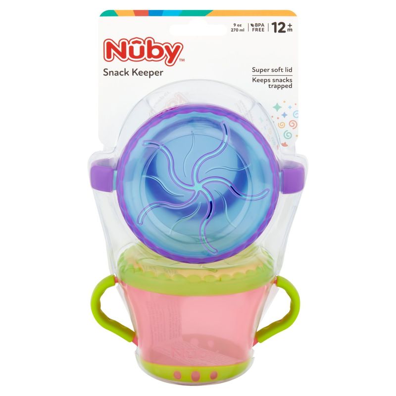 Nûby Snack Keeper 9 oz, 12m+, 2 count