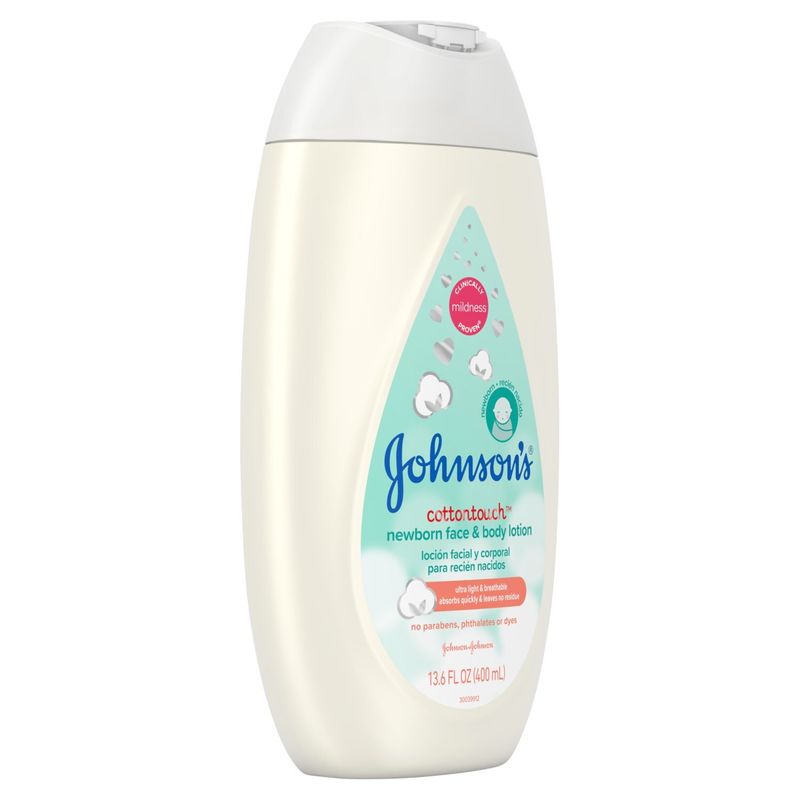 Johnson's Cottontouch Newborn Face &amp; Body Lotion, 13.6 fl oz