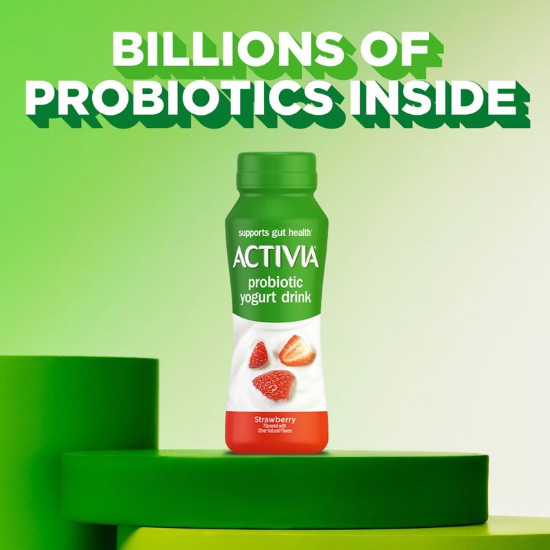 Activia Strawberry Probiotic Low Fat Yogurt Drink, 7 fl oz