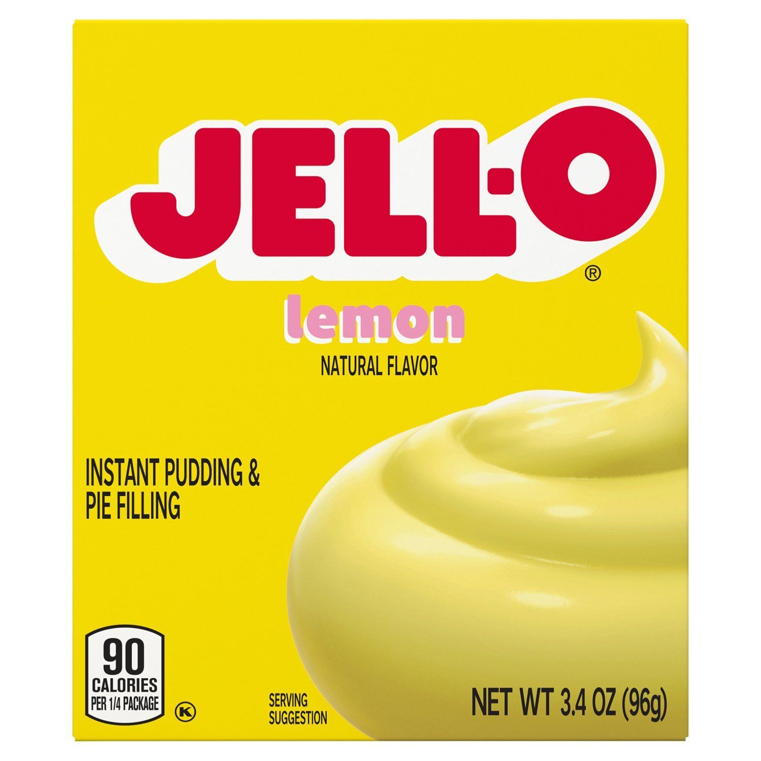 Jell-O Lemon Instant Pudding &amp; Pie Filling, 3.4 oz