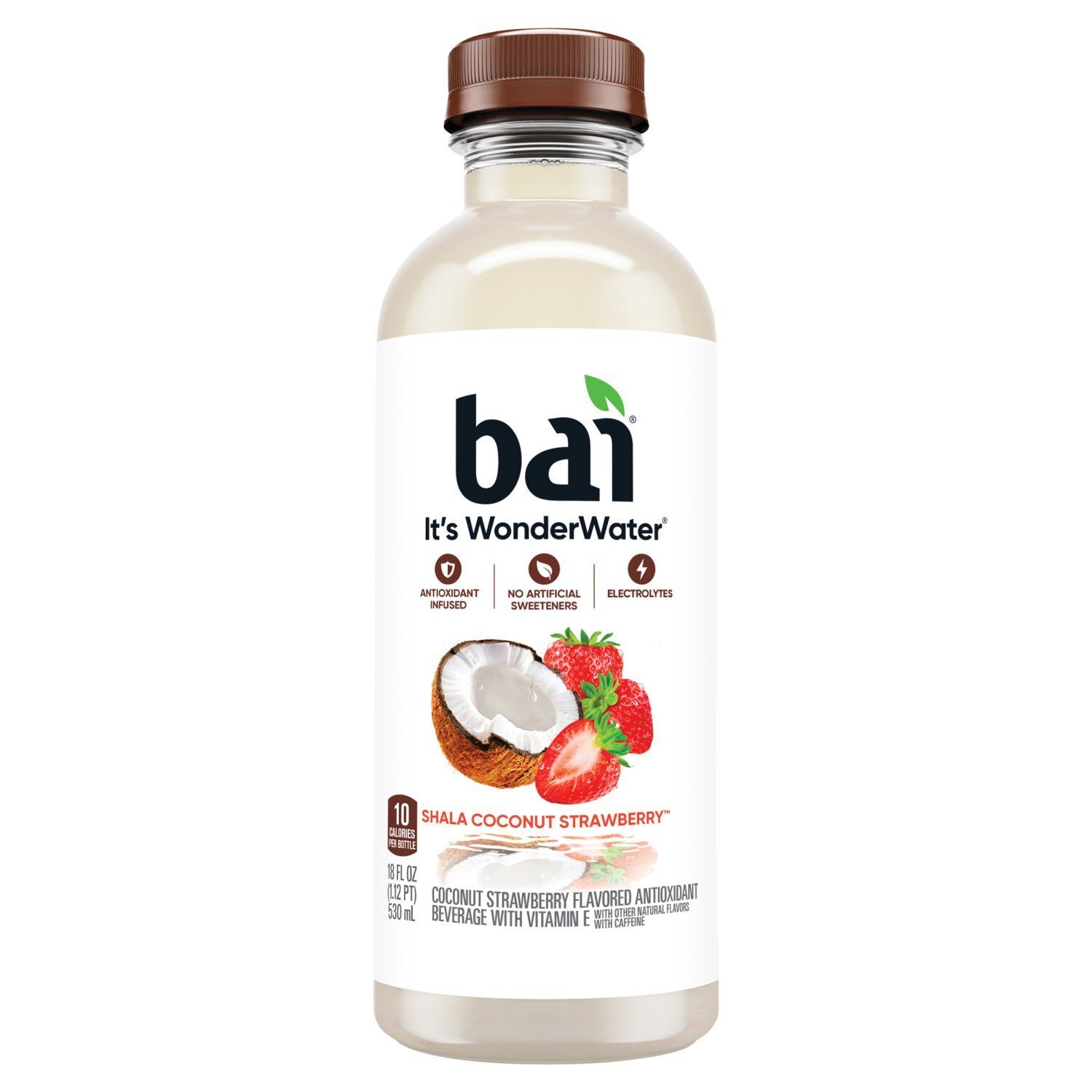 Bai It's WonderWater Shala Coconut Strawberry Flavored Antioxidant Beverage, 18 fl oz