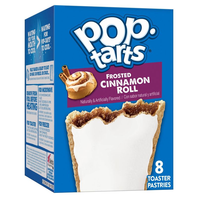 Pop-Tarts Frosted Cinnamon Roll Toaster Pastries, 8 count, 13.5 oz