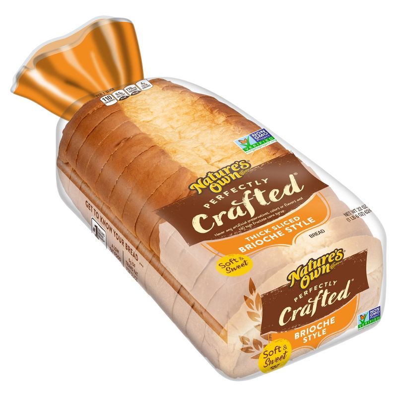 Nature's Own Perfectly Crafted Thick Sliced Brioche Style Bread, 22 oz