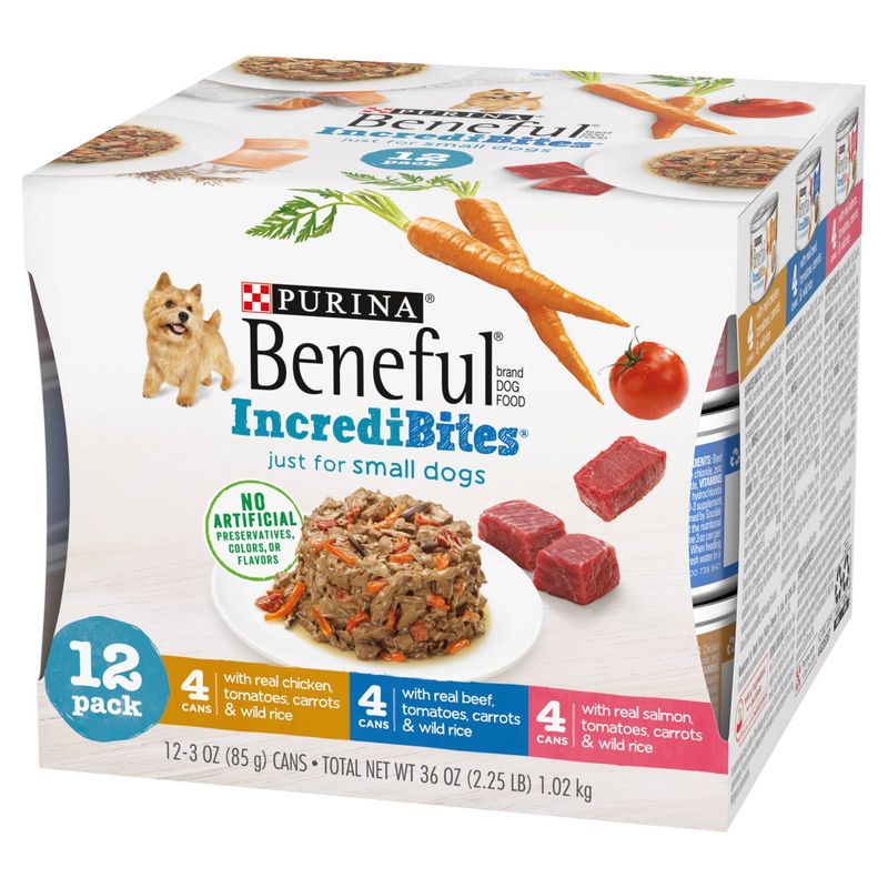 Purina Beneful IncrediBites Dog Food, 3 oz, 12 count