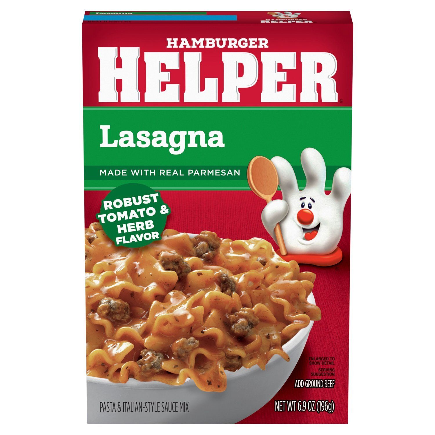 Hamburger Helper Lasagna Pasta &amp; Italian-Style Sauce Mix, 6.9 oz