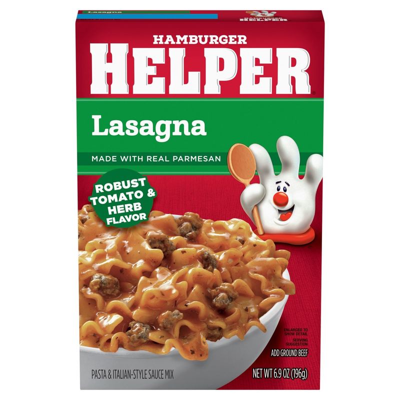 Hamburger Helper Lasagna Pasta &amp; Italian-Style Sauce Mix, 6.9 oz