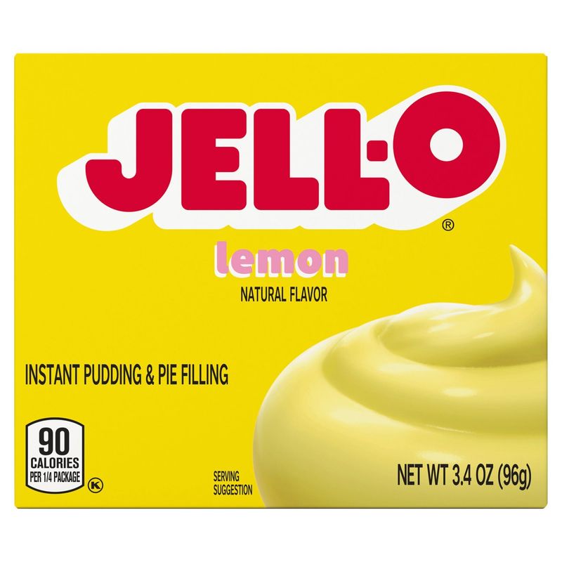 Jell-O Lemon Instant Pudding &amp; Pie Filling, 3.4 oz
