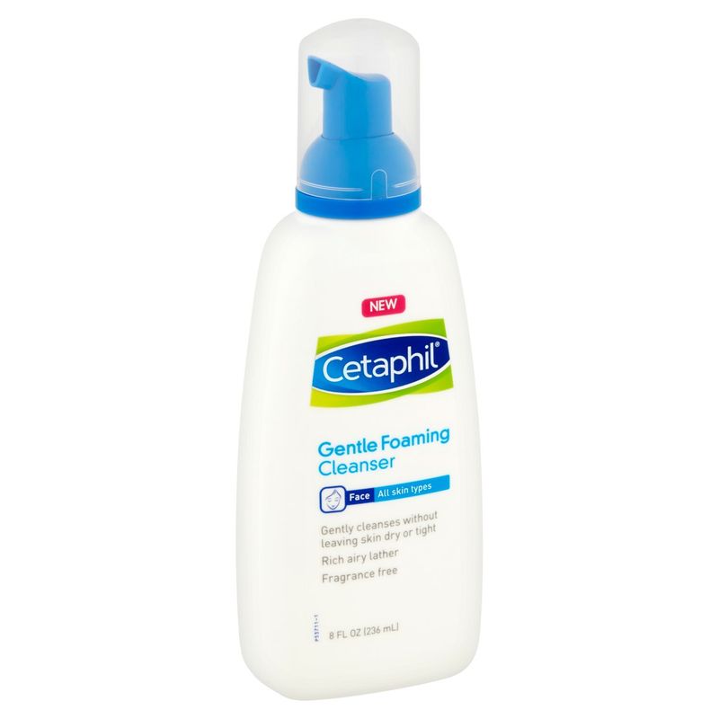 Cetaphil Face Gentle Foaming Cleanser, 8 fl oz