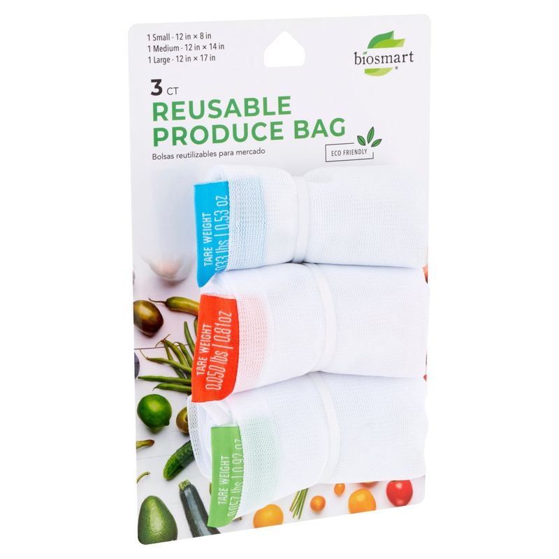 Biosmart Reusable Produce Bag, 3 count