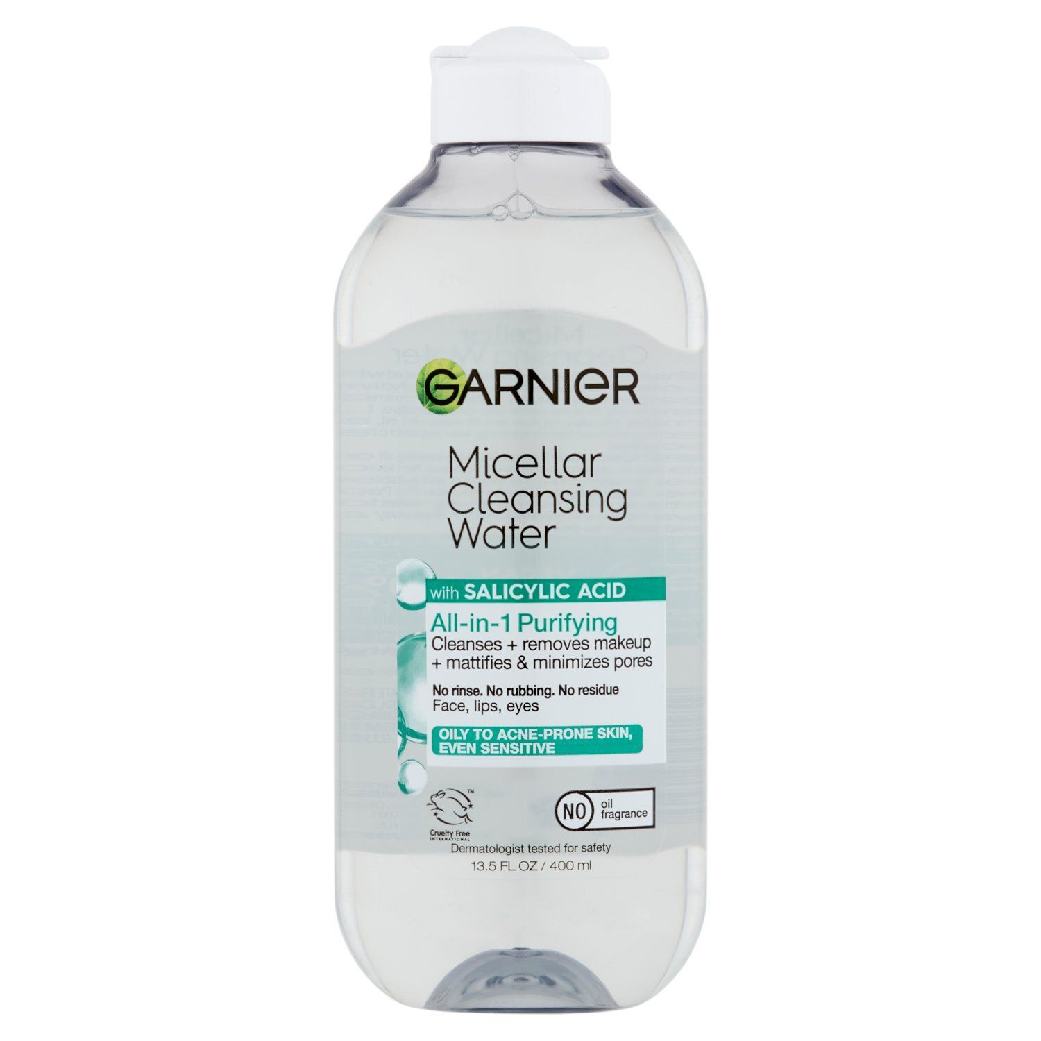 Garnier All-in-1 Purifying Micellar Cleansing Water with Salicylic Acid, 13.5 fl oz