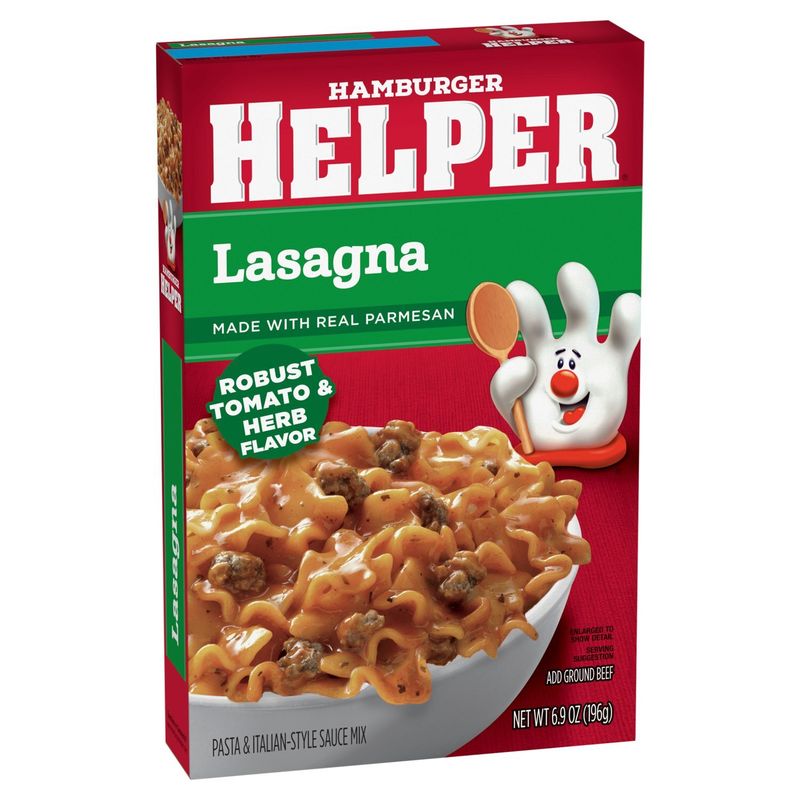 Hamburger Helper Lasagna Pasta &amp; Italian-Style Sauce Mix, 6.9 oz