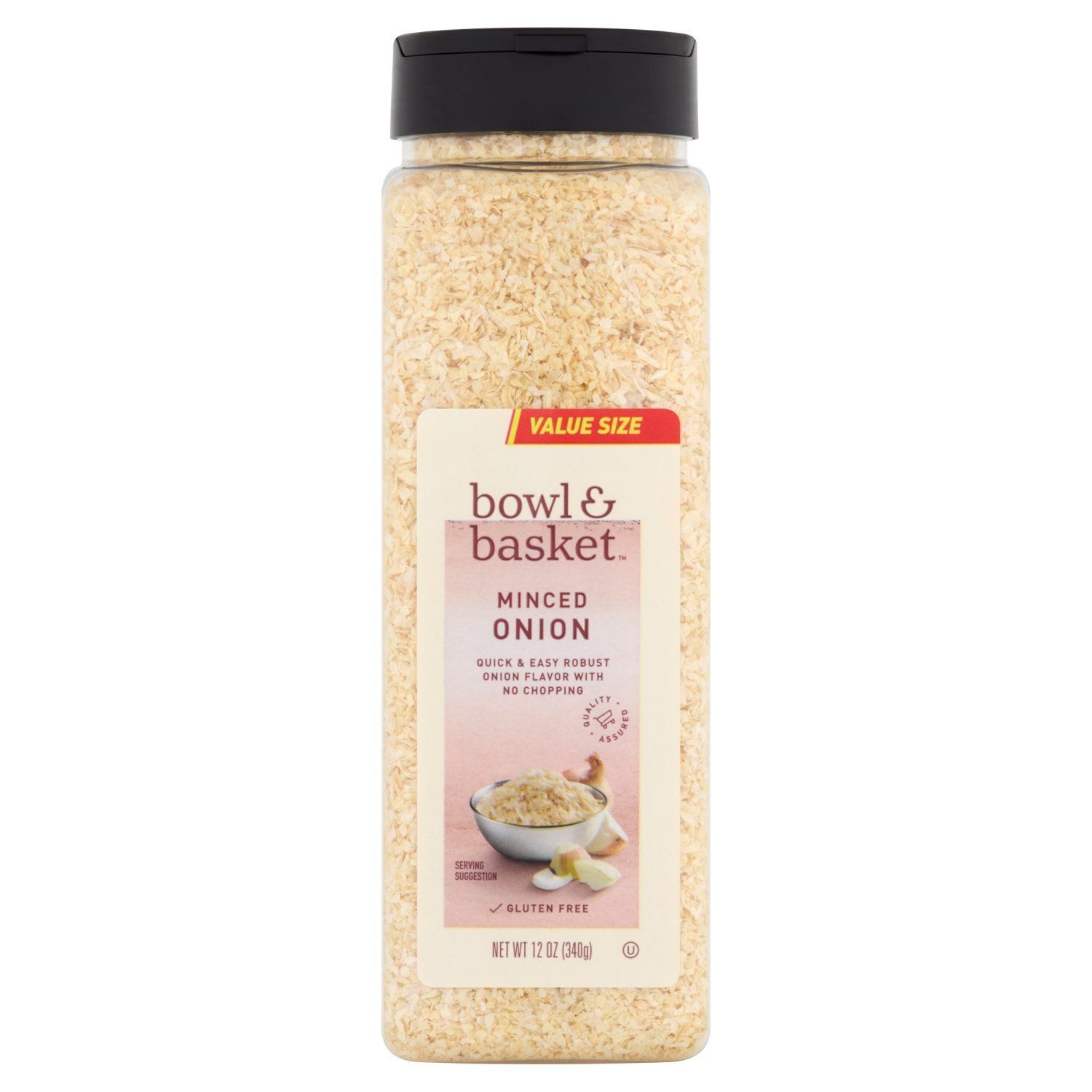 Bowl &amp; Basket Minced Onion Value Size, 12 oz