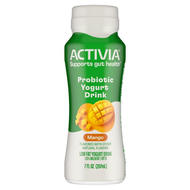 Activia Mango Probiotic Low Fat Yogurt Drink, 7 fl oz