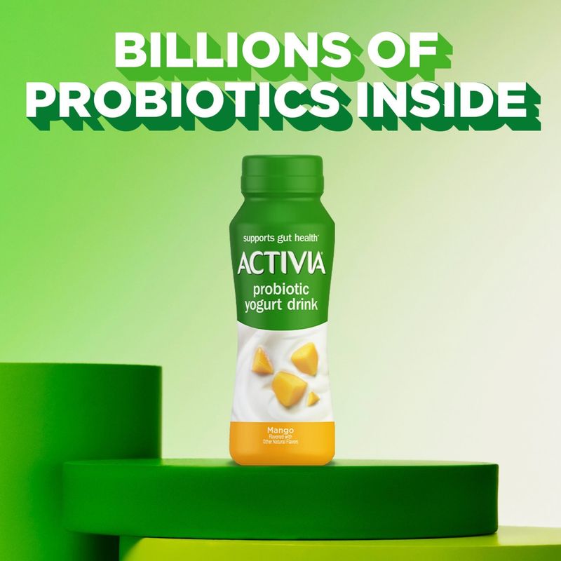 Activia Mango Probiotic Low Fat Yogurt Drink, 7 fl oz