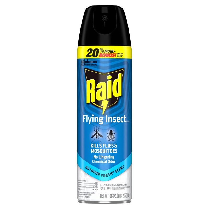 Raid Outdoor Fresh Scent Flying Insect Killer7, 18 oz