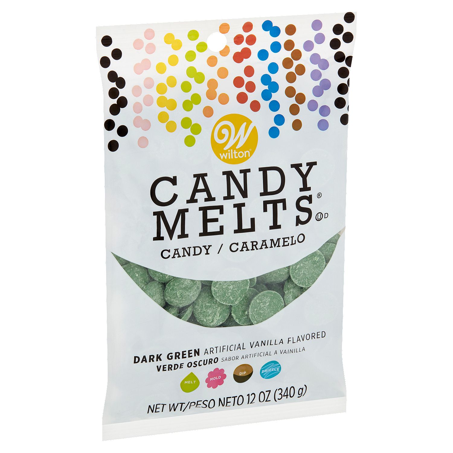 Wilton Candy Melts Dark Green Candy, 12 oz