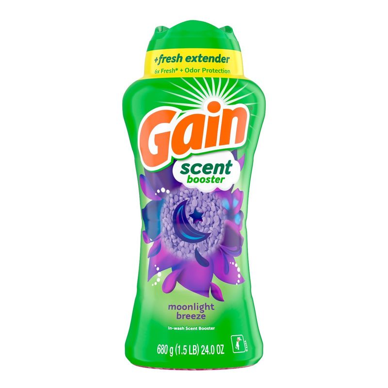 Gain In-Wash Laundry Scent Booster, Moonlight Breeze Scent, 24.0 OZ, Fresh Extender + Odor Protecti