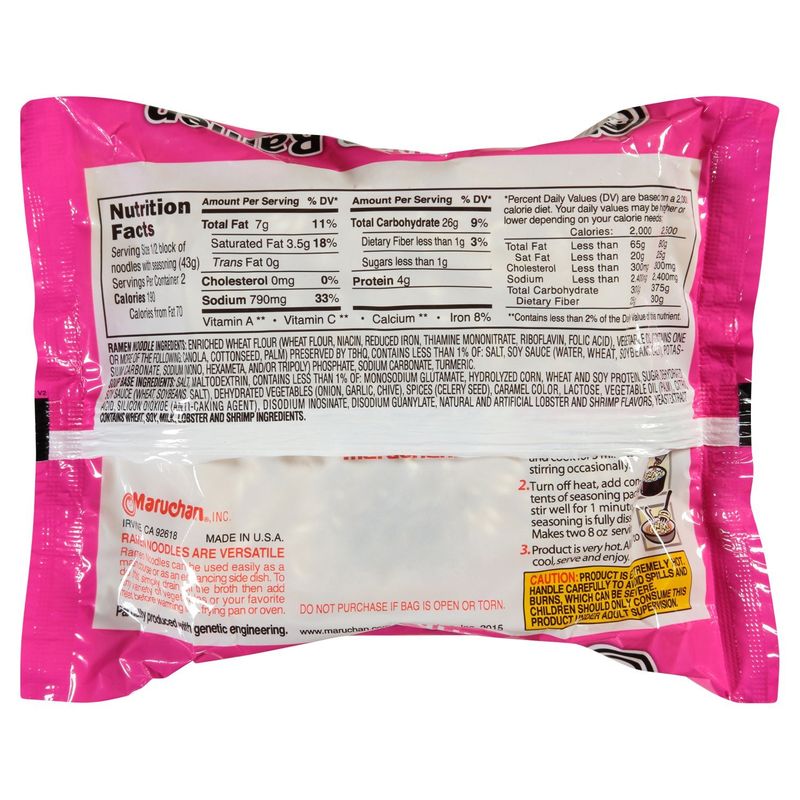 Maruchan Shrimp Flavor Ramen Noodle Soup, 3 oz