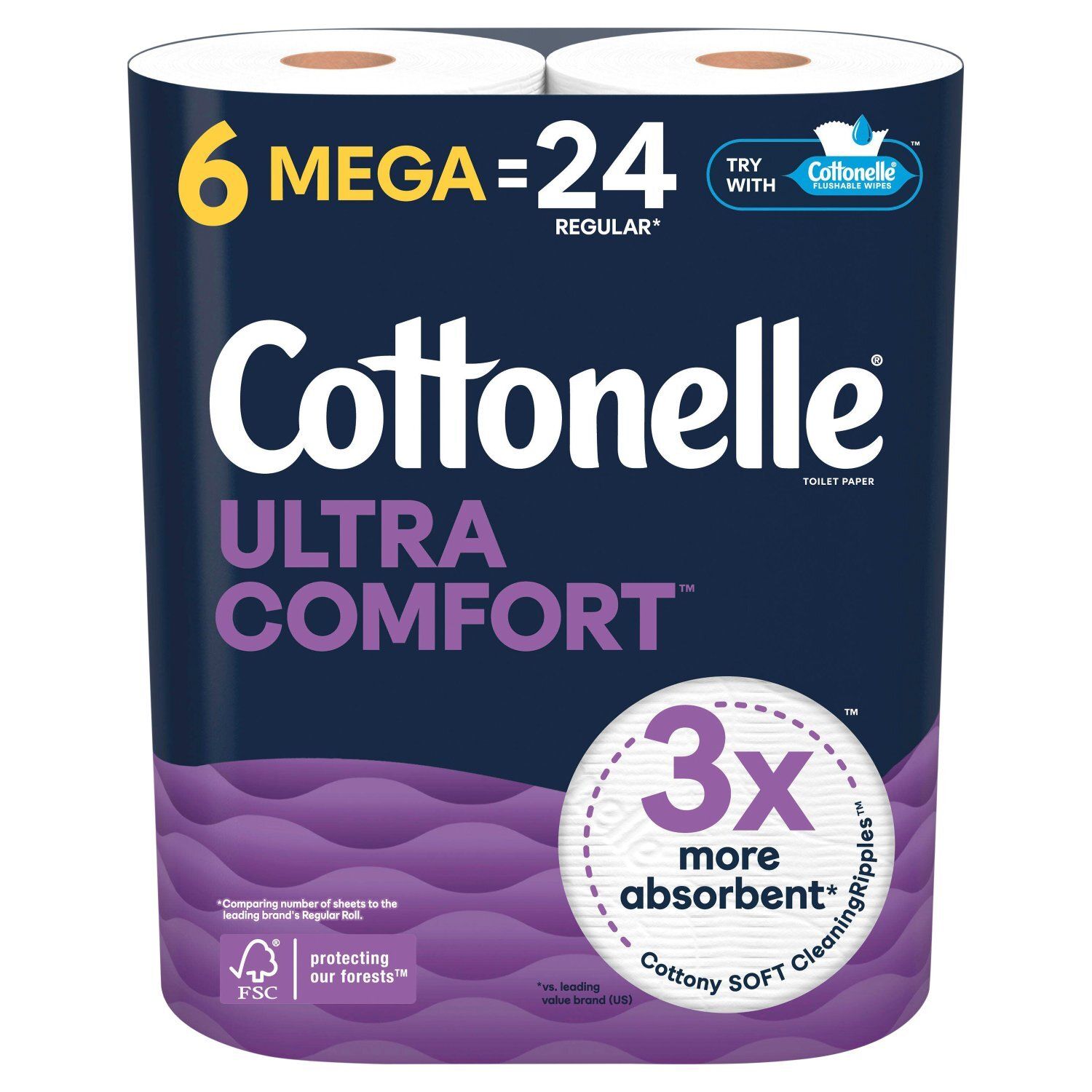 Cottonelle Ultra Comfort Toilet Paper, 6 count