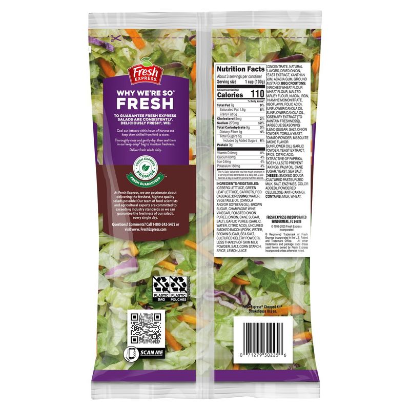 Fresh Express Smokehouse Chopped Salad Kit, 10.5 oz