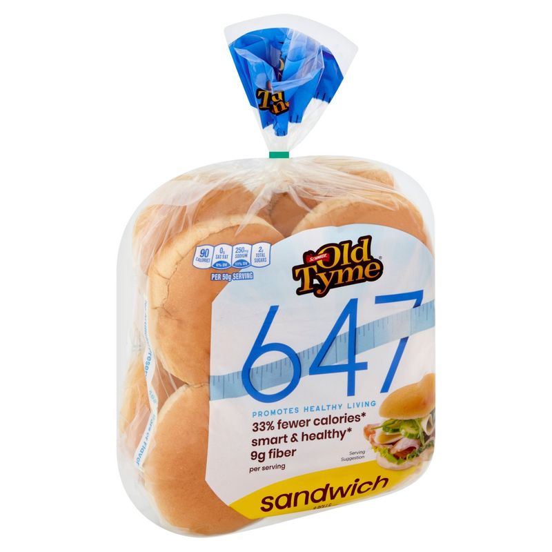 Schmidt Old Tyme 647 Sandwich Roll, 8 count, 14 oz