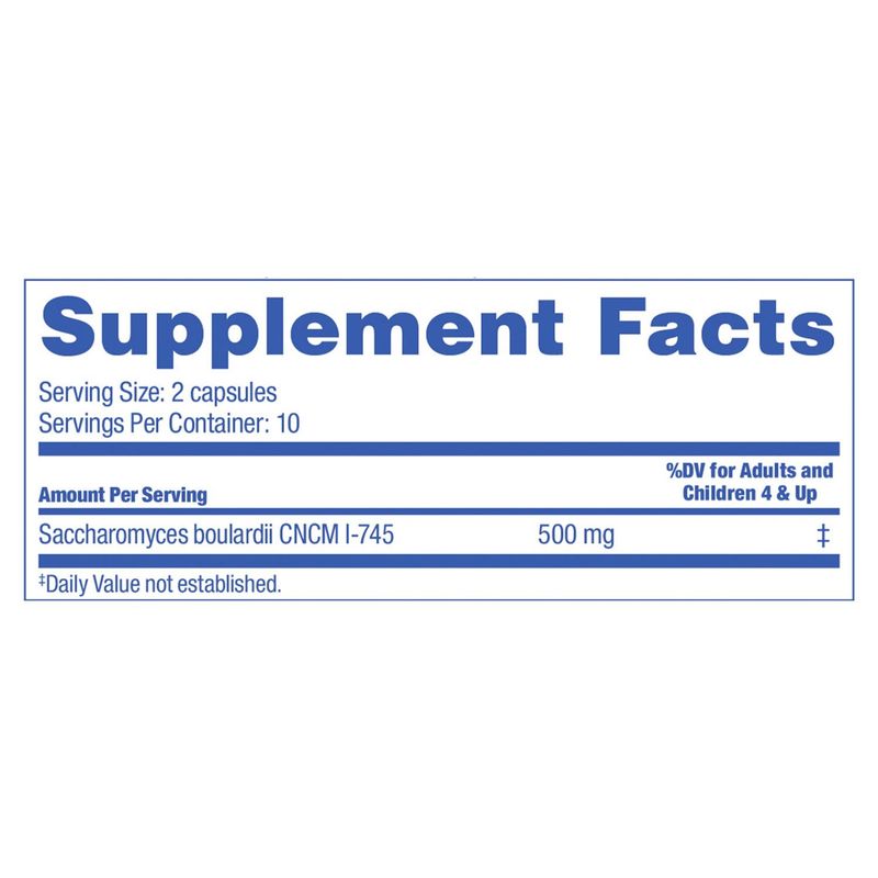 Florastor Dual Action Probiotic Supplement, 20 count