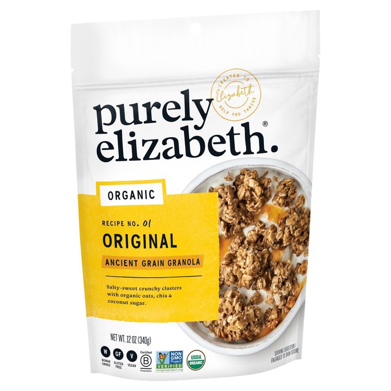 Purely Elizabeth Organic Recipe No. 01 Original Ancient Grain Granola, 12 oz