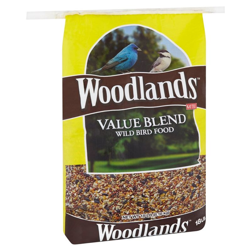Kaytee Woodlands Value Blend Wild Bird Food, 18 lb