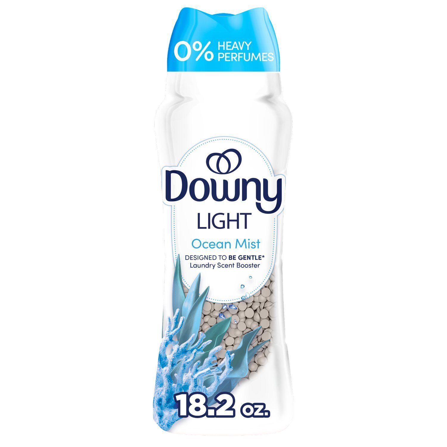 Downy Light Laundry Scent Booster Beads, Ocean Mist Scent, 18.2 OZ, In-wash fabric beads designed t