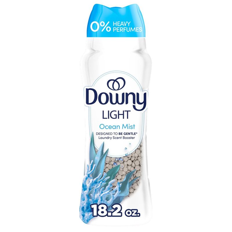 Downy Light Laundry Scent Booster Beads, Ocean Mist Scent, 18.2 OZ, In-wash fabric beads designed t