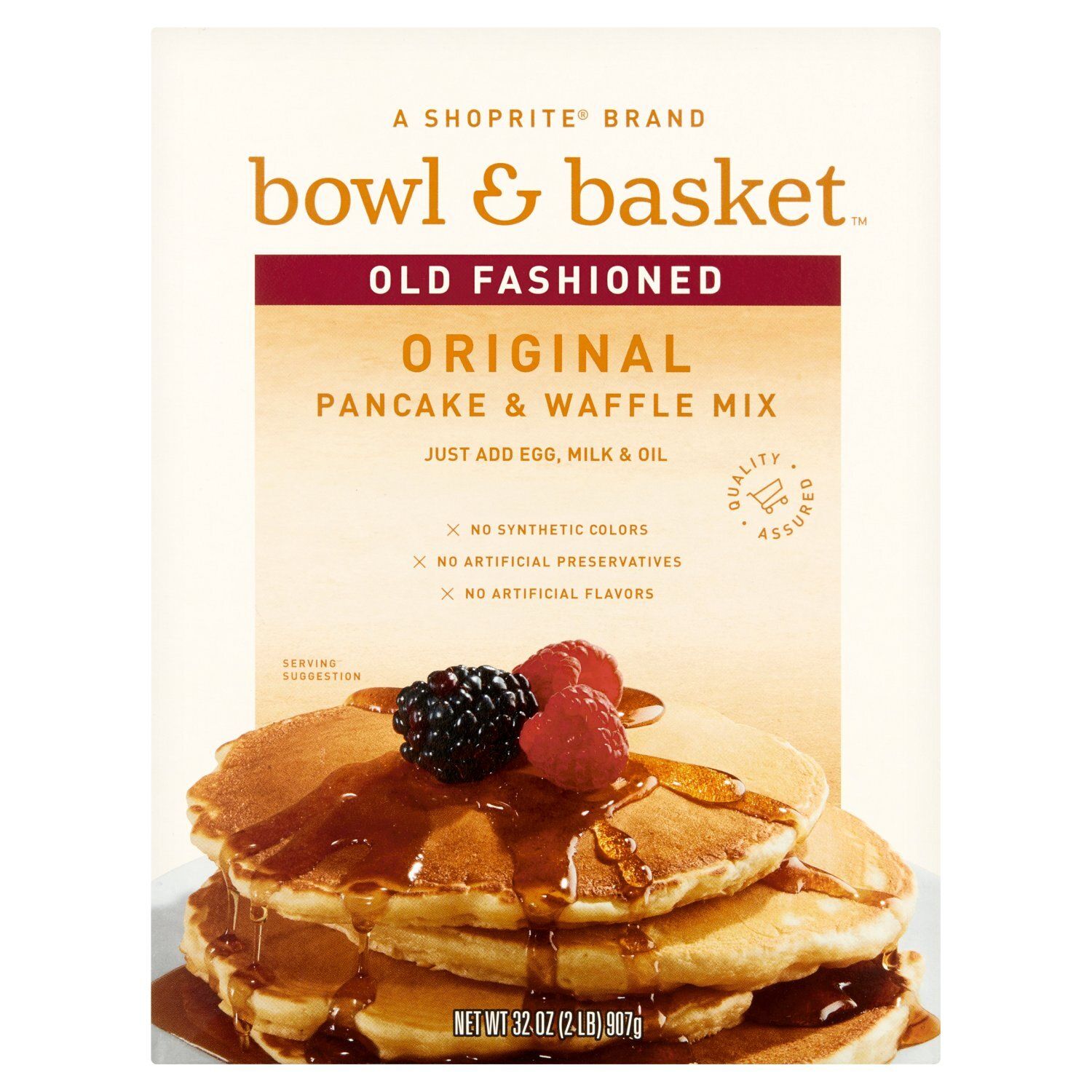 Bowl &amp; Basket Old Fashioned Original Pancake &amp; Waffle Mix, 32 oz