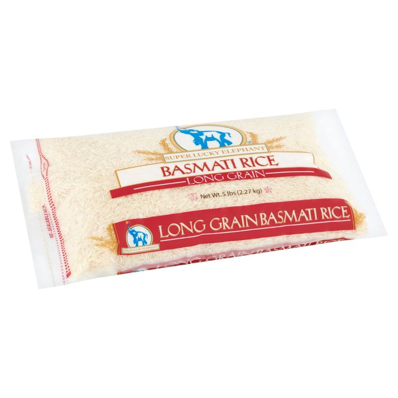 Super Lucky Elephant Long Grain Basmati Rice, 5 lbs