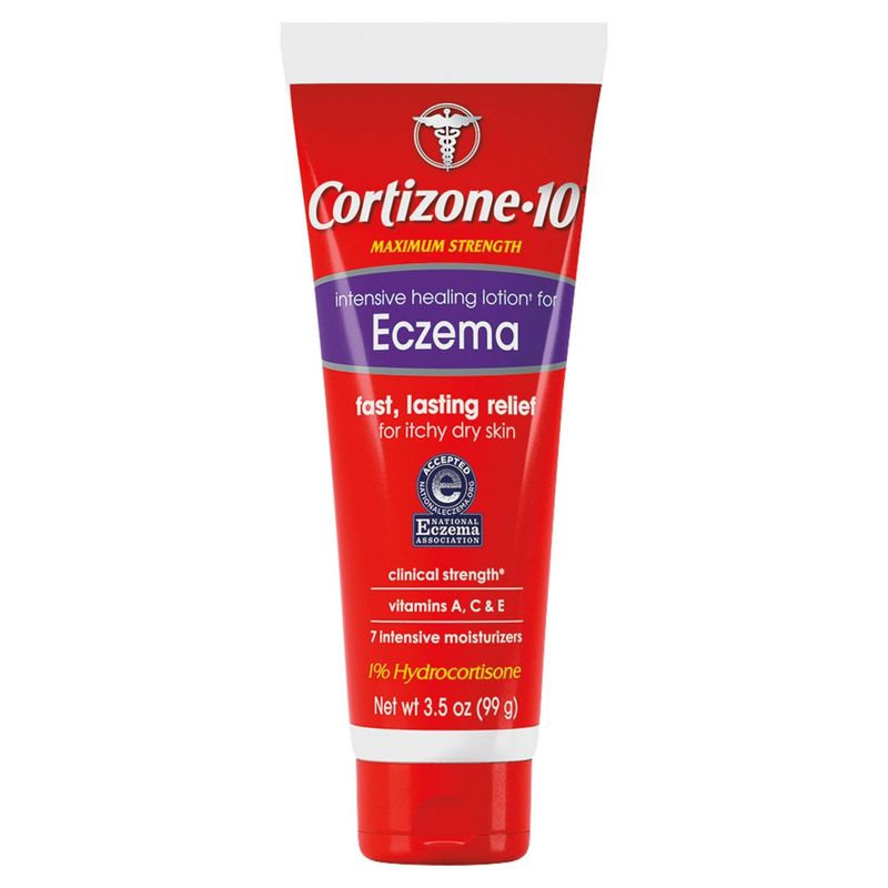 Cortizone-10 Maximum Strength Intensive Healing Lotion for Eczema, 3.5 oz