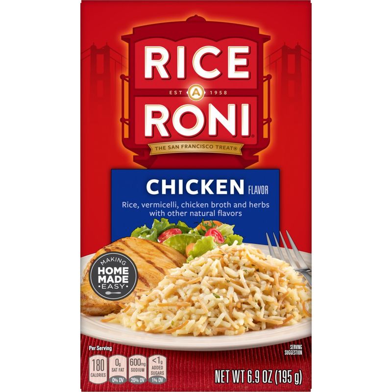 Rice A Roni Rice &amp; Vermicelli Chicken Broth And Herbs Chicken Flavor 6.9 Oz