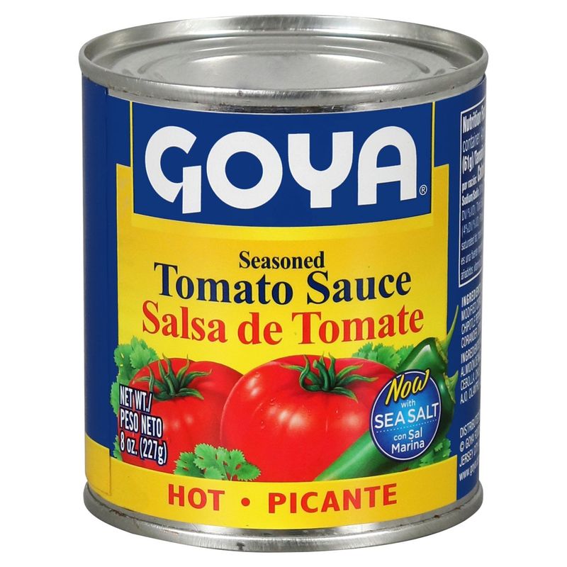 Goya Hot Seasoned Tomato Sauce, 8 oz