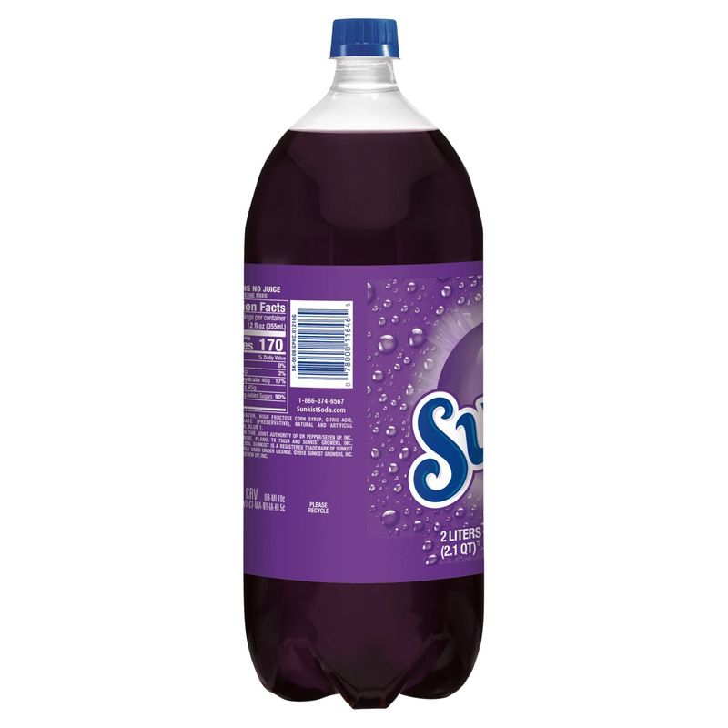 Sunkist Grape Soda, 2.1 qt