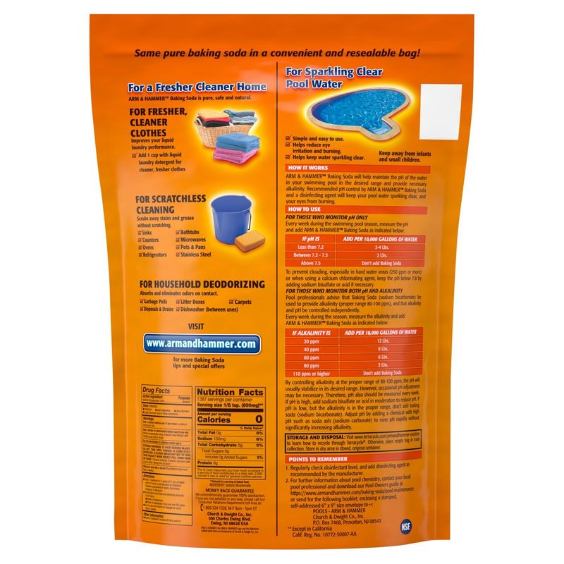 Arm &amp; Hammer Pure Baking Soda, 10.8 lb