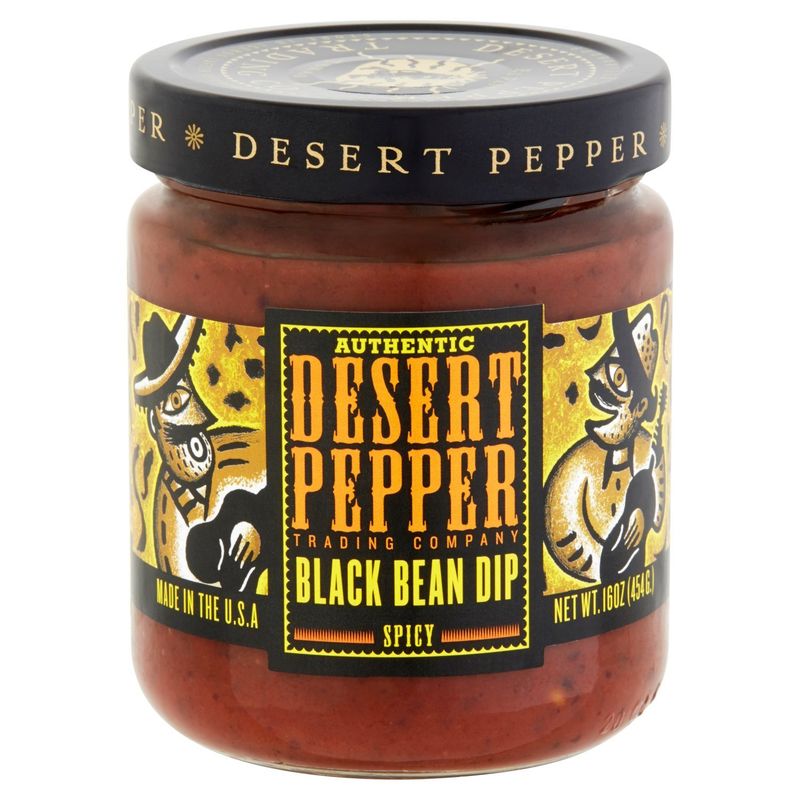 Desert Pepper Trading Company Authentic Spicy Black Bean Dip, 16 oz
