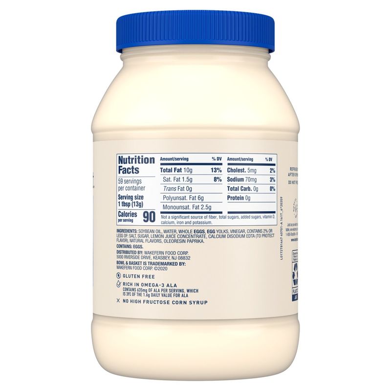 Bowl &amp; Basket Real Mayonnaise, 30 fl oz