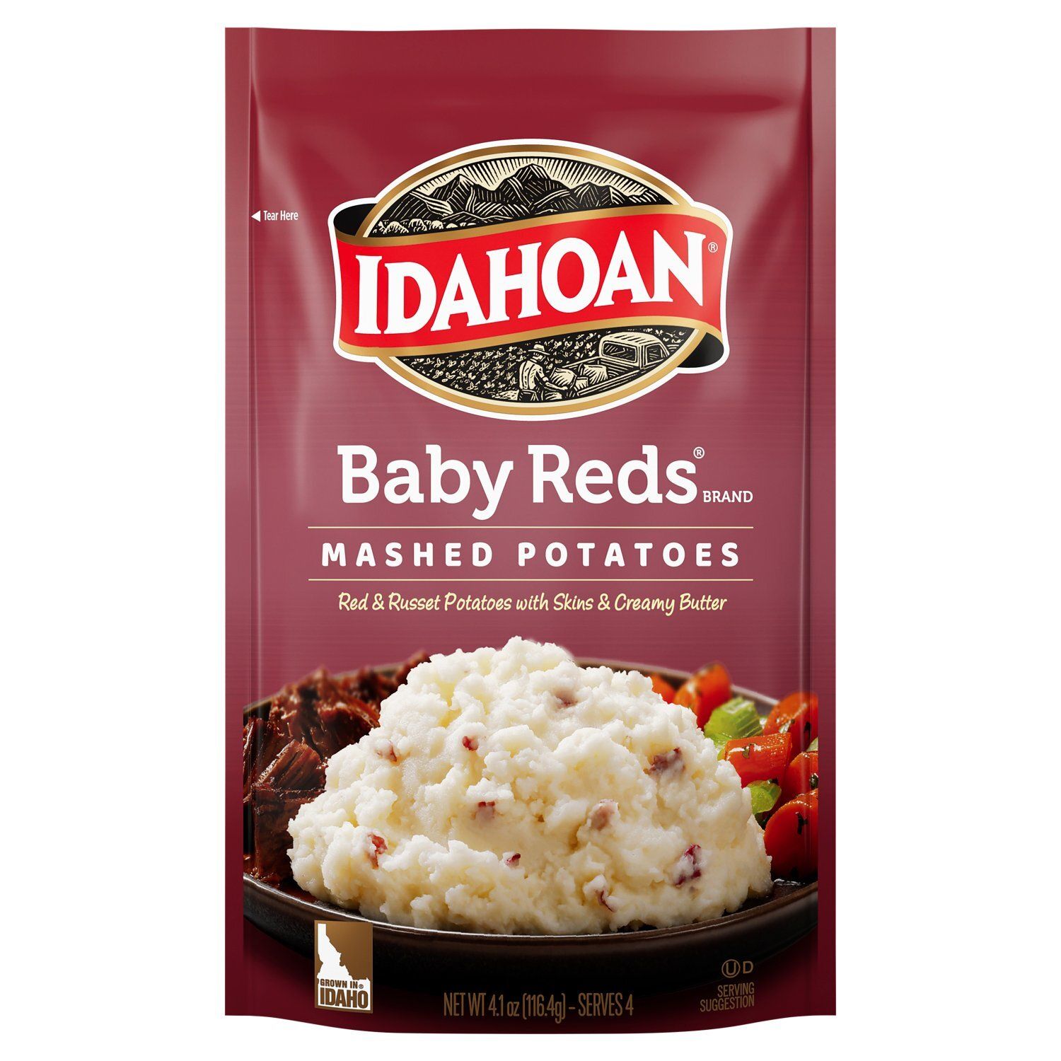 Idahoan Baby Reds Mashed Potatoes, 4.1 oz