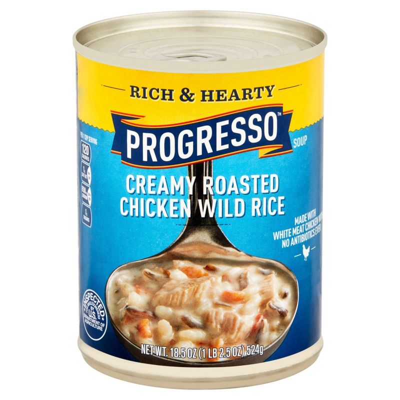 Progresso Creamy Roasted Chicken Wild Rice Soup, 18.5 oz