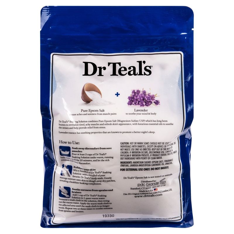 Dr Teal's Epsom Soothe &amp; Sleep Lavender, 3 lbs