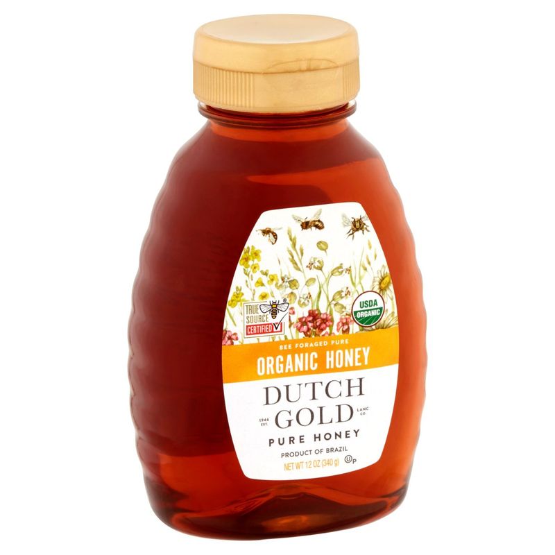 Dutch Gold Organic Pure Honey, 12 oz