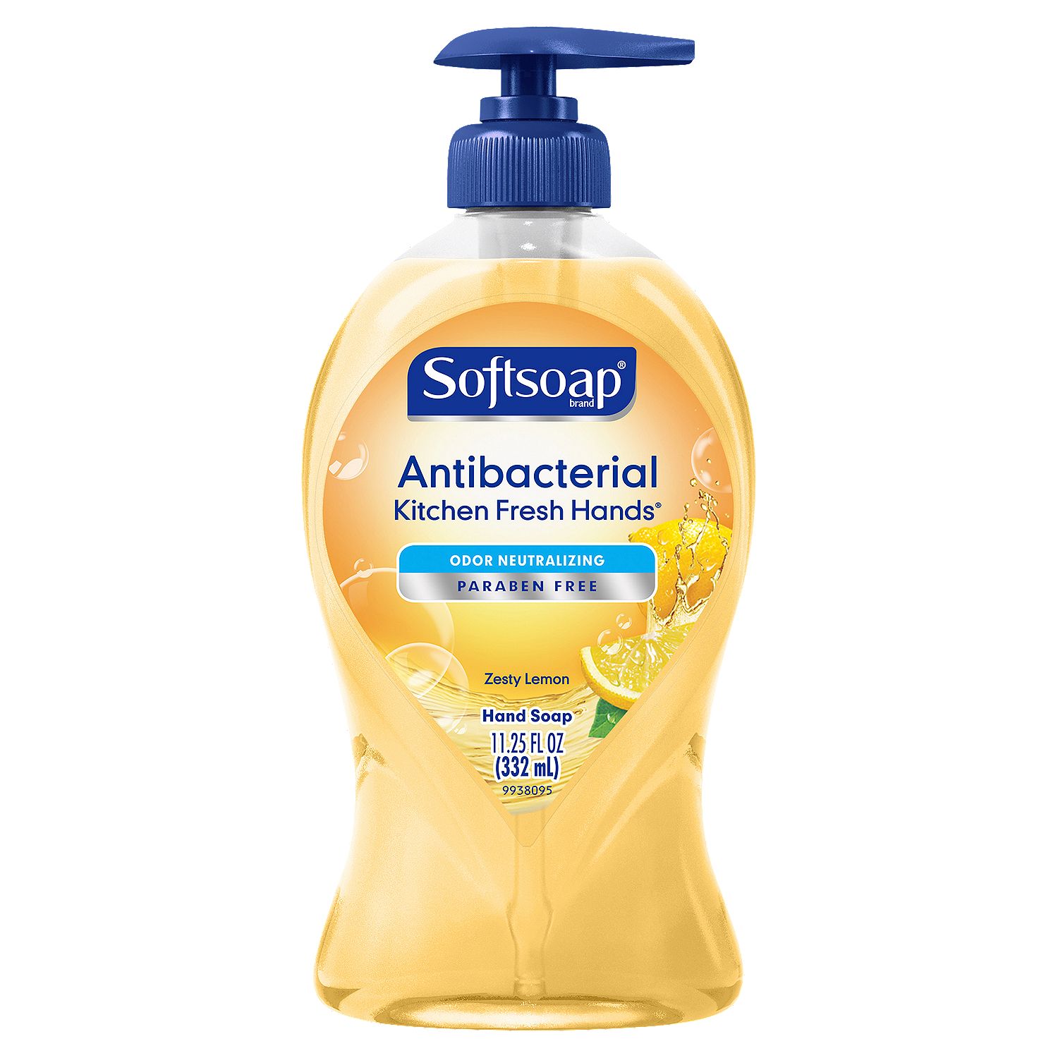 Softsoap Antibacterial Liquid Hand Soap Pump, Kitchen Fresh Zesty Lemon - 11.25 Fluid Ounce